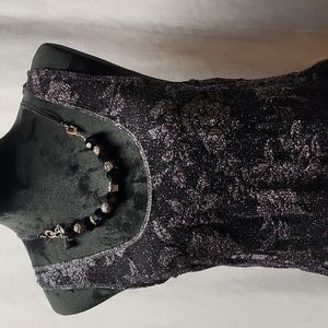Love 2 be loved women's black mesh a-line tiered dress in x-large